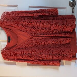 Karen Kane Orange Top 2PC